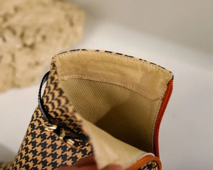 Bottines Stiletto Pied-de-Poule Sloane