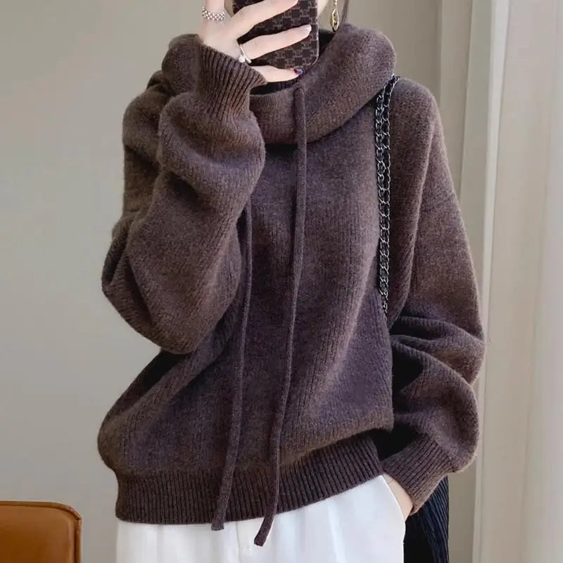 Sweat à Capuche en Maille Sophie